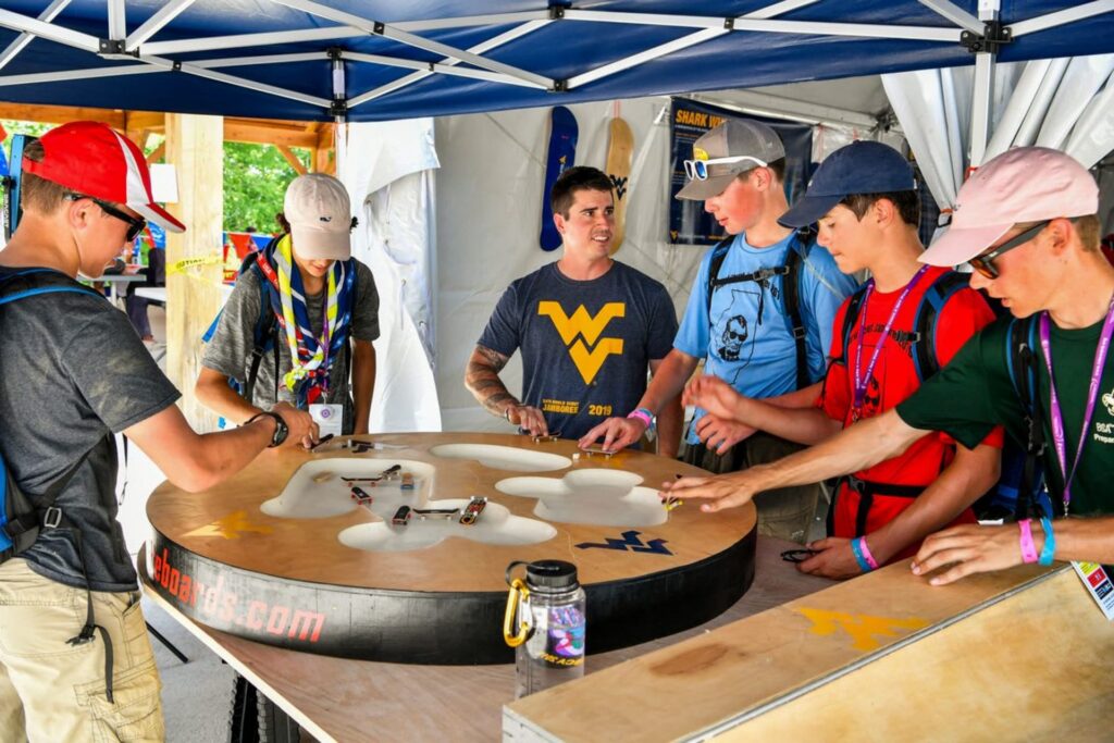 WVU helps welcome and engage thousands of Scouts during National Jamboree in Fayette County