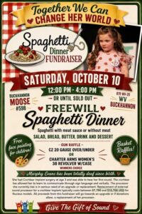 Spaghetti Dinner Fundraiser for Murphy Evans