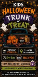 Kids Halloween Trunk or Treat in Ellamore