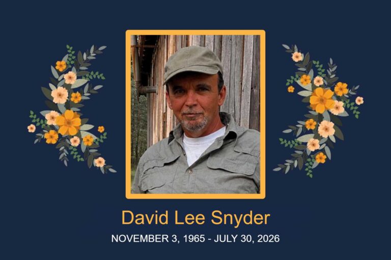 Obituary David Lee Snyder