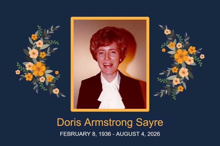 Obituary Doris Armstrong Sayre