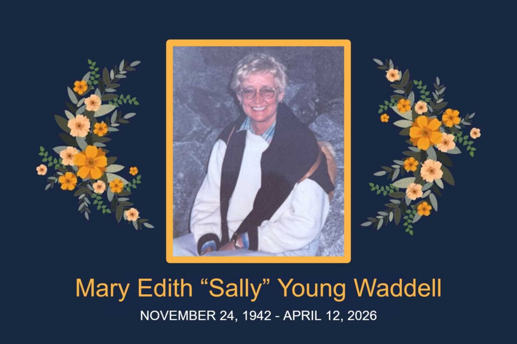 Obituary Mary Edith “Sally” Young Waddell