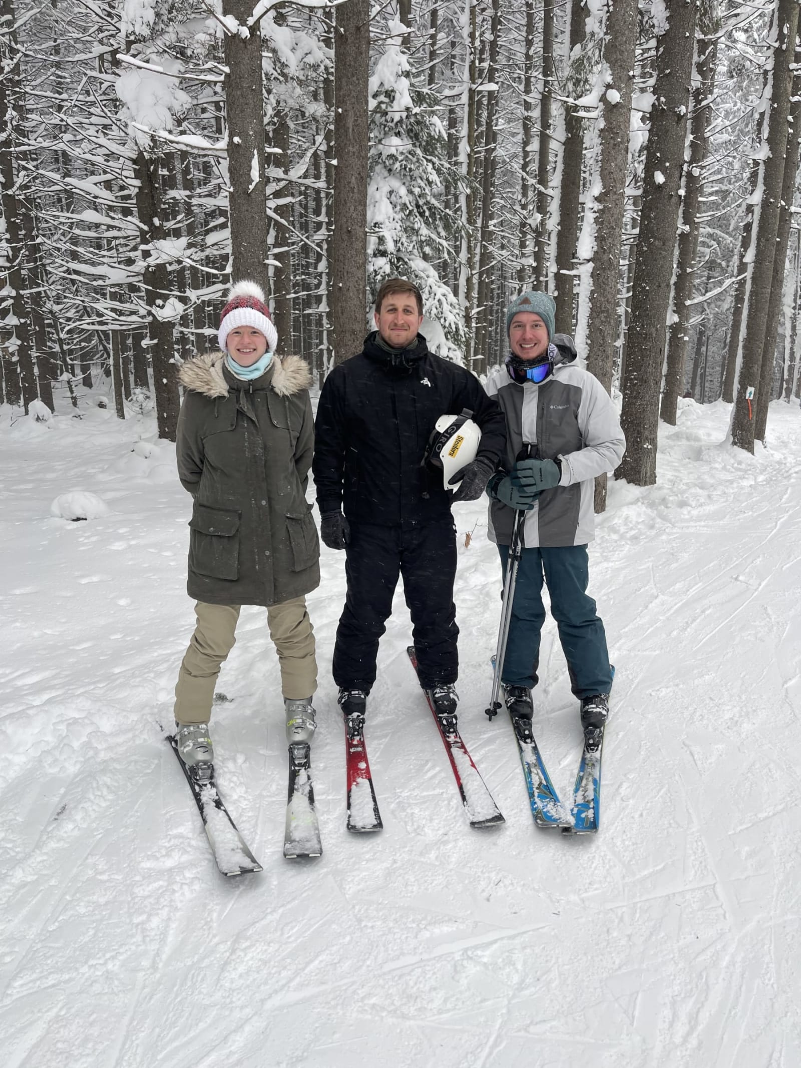 After graduating from WVU, Jake Ellis, shown here skiing with friends, found more than a career; he found a community through the First Ascent program. (Submitted Photo)