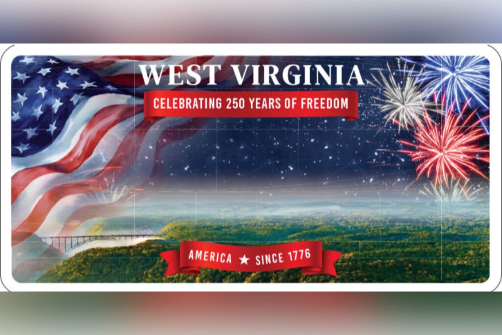 West Virginia DMV has about 500 America’s 250th license plates left