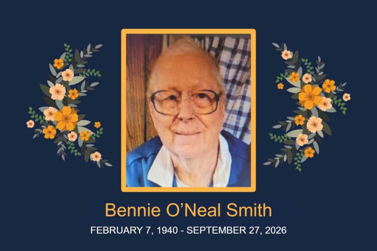 Obituary Bennie O’Neal Smith