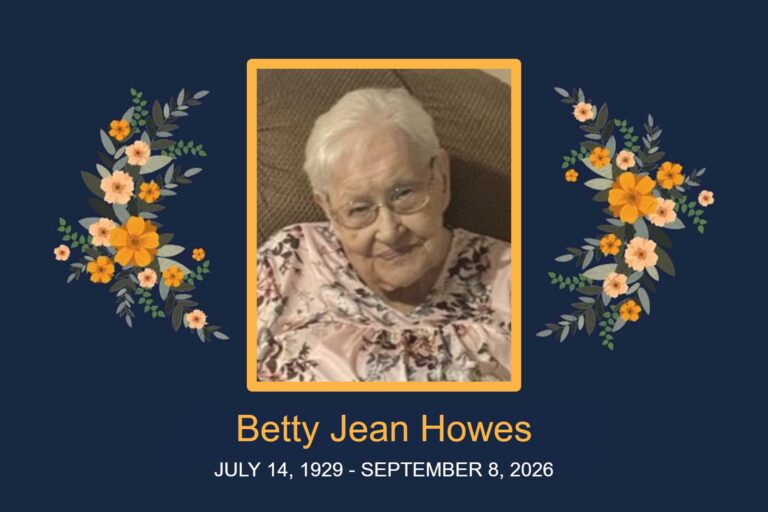 Obituary Betty Jean Howes