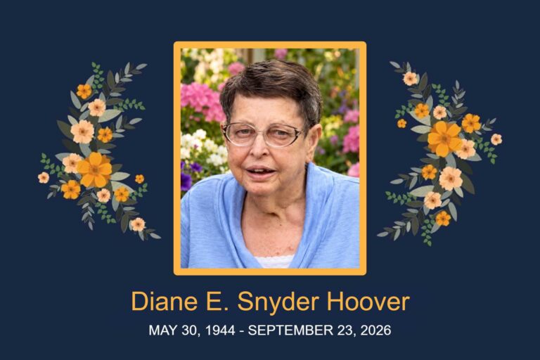 Obituary Diane E. Snyder Hoover
