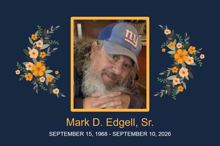 Obituary Mark D. Edgell, Sr.