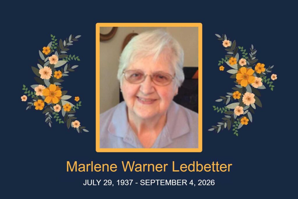 Obituary Marlene Warner Ledbetter
