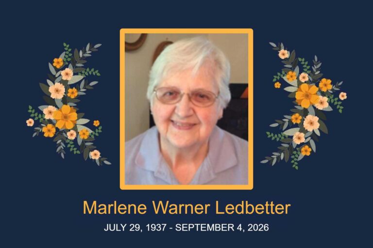 Obituary Marlene Warner Ledbetter