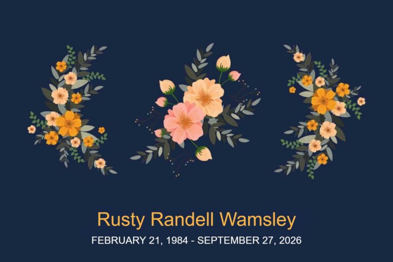 Obituary Rusty Randell Wamsley