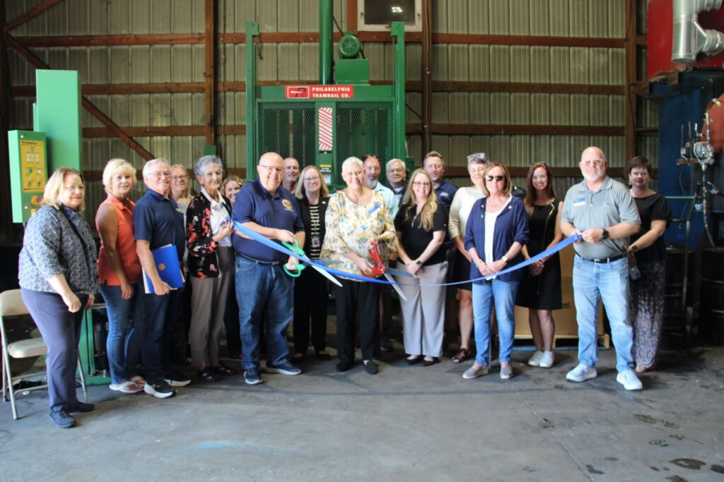 Buckhannon Rotary unveils new baler as plastic recycling program ramps up