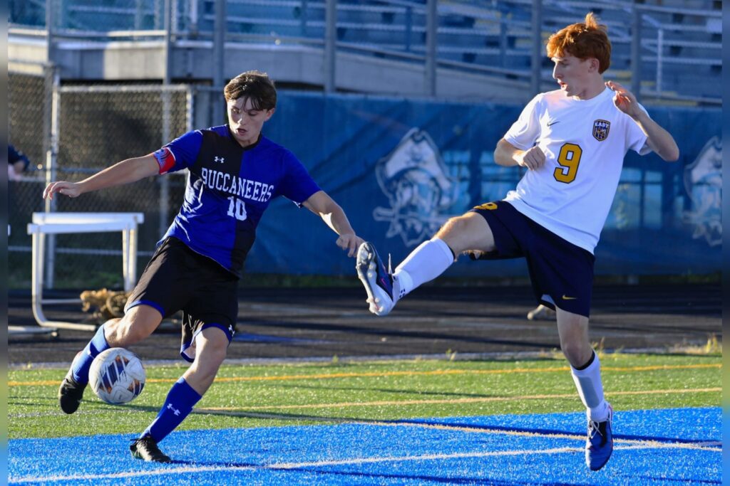 Soccer Bucs shake off early miscue, storm back to tie East Fairmont, 1-1