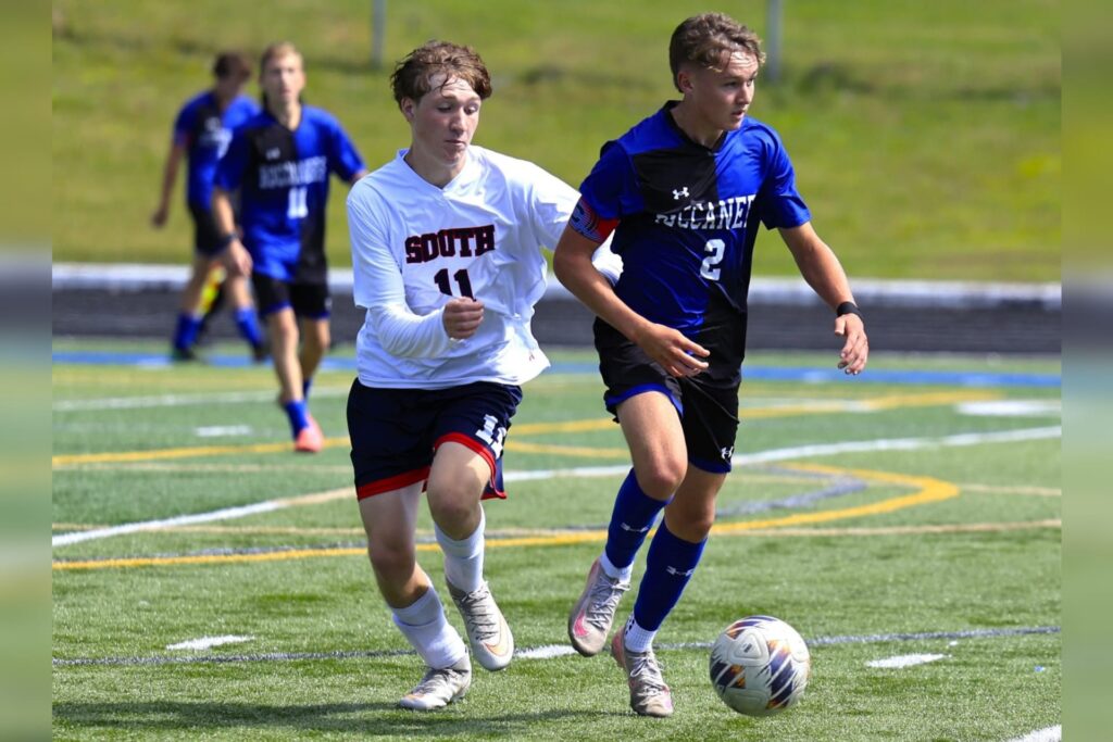 Two corner kick goals power Bucs to 3 0 win over Parkersburg South