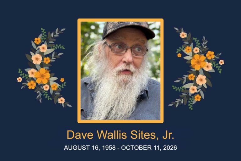 Obituary Dave Wallis Sites, Jr.
