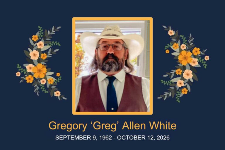 Obituary Gregory ‘Greg’ Allen White