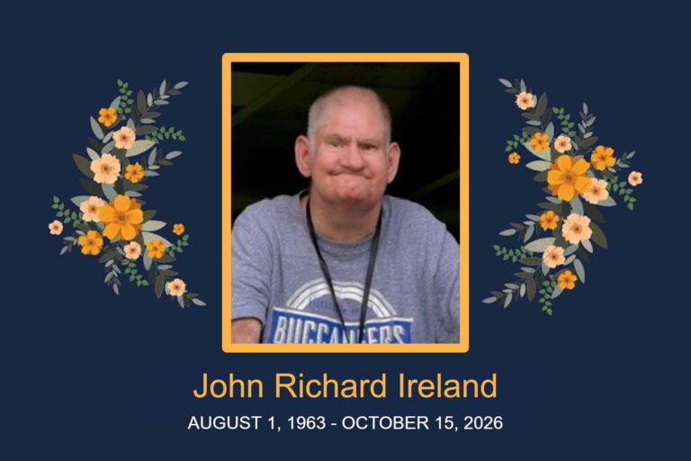 Obituary John Richard Ireland