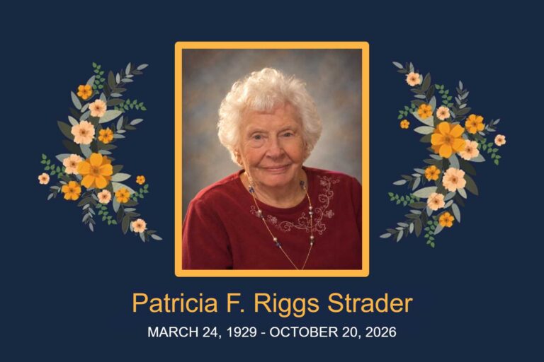 Obituary Patricia F. Riggs Strader