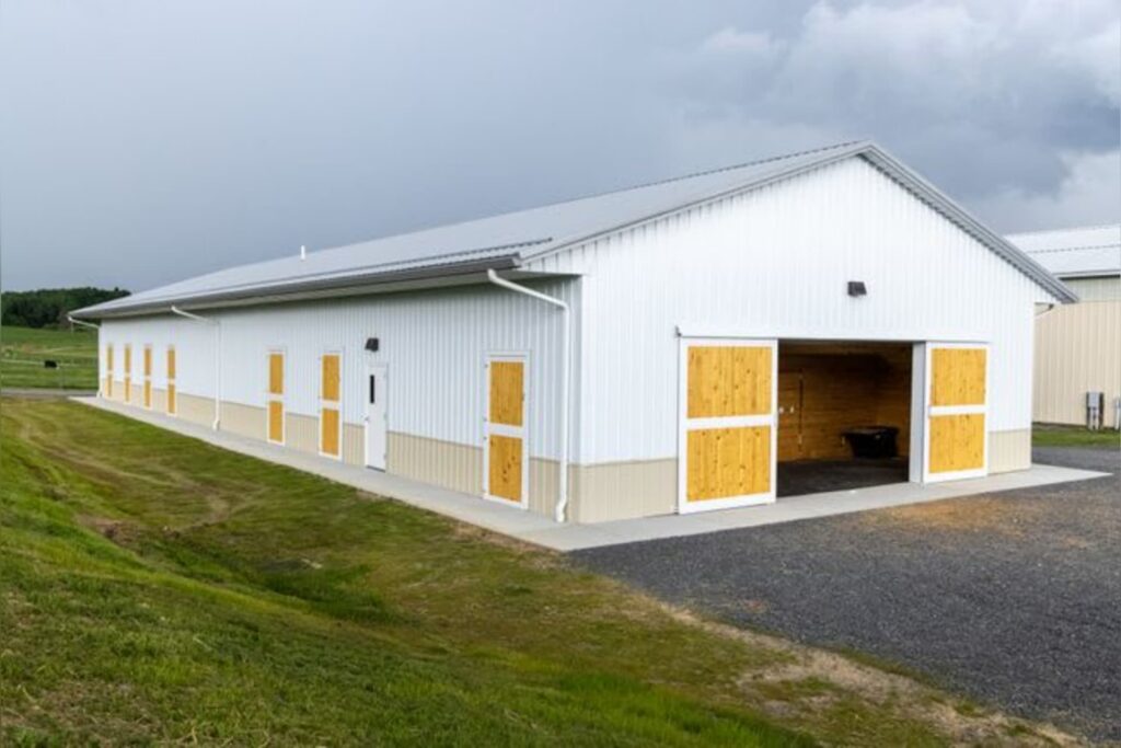 WVU equine studies program rebuilds horse barn lost to fire