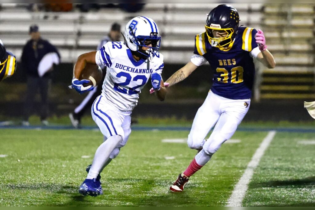 Homecoming Havoc: Edwards, Bucs stampede East Fairmont in 62-28 victory