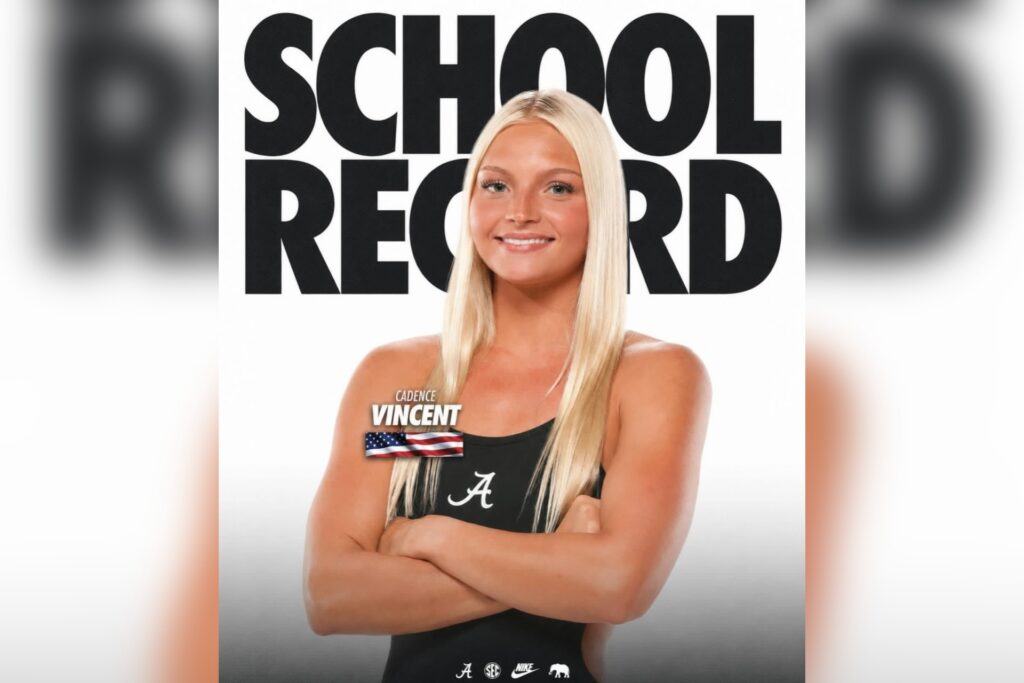 Former Lady Buc Vincent shatters Alabama record in 50-yard freestyle