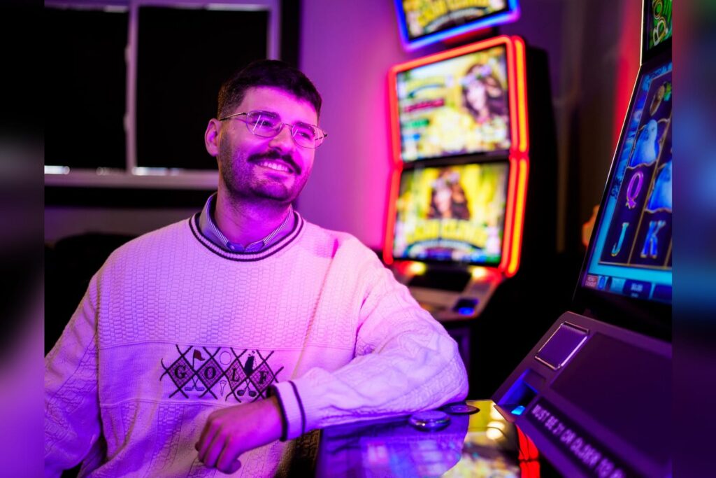 High roller: A WVU doctoral researcher watches the odds