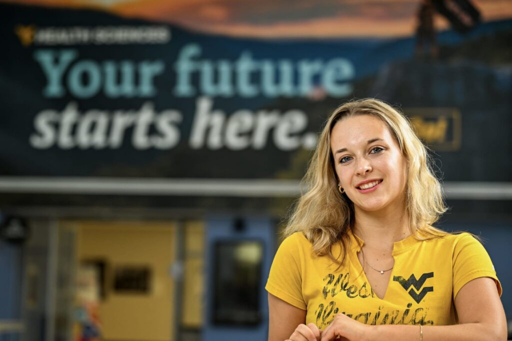 WVU exercise physiology student builds path to medicine through service